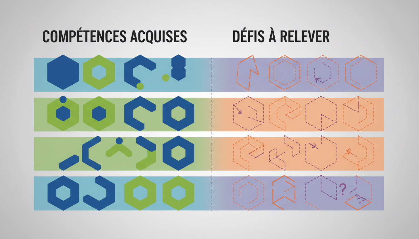 tableau synthese bilan stage